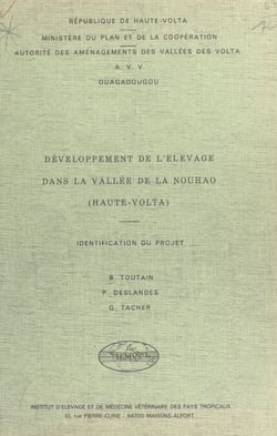 Développement de l'élevage dans la vallée de la Nouhao, Haute-Volta - Identification du projet