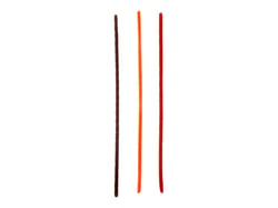 Set 30 fils chenille rouges oranges marron - Créalia