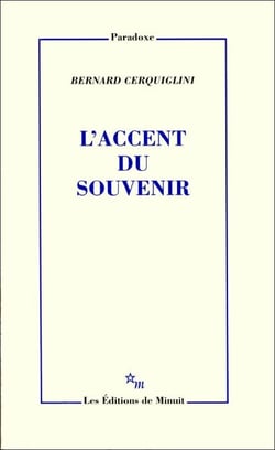 L'Accent du souvenir