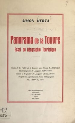 Panorama de la Touvre - Essai de géographie touristique