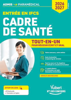 Concours Cadre de santé - Entrée en IFCS - Tout-en-un - Concours 2026-2027