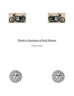 "Plaintive Questions at Rock Bottom"