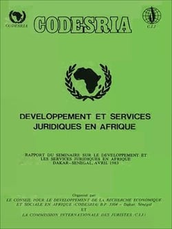 Développement et services juridiques en Afrique - Rapport du séminaire sur le développement et les services juridiques en Afrique Dakar-Sénégal, avril 1983