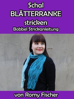 Schal Blätterranke - Bobbel Strickanleitung