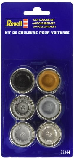 Set de 6 pots de 14 ml de peinture Email Color Revell - Automobiles 