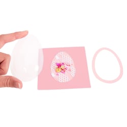 Dôme shaker sizzix 664336, oeuf/ballon 7.6 x 5.1cm, pack de 6