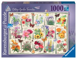 Puzzle 1000 pièces - Affiches de fleurs du jardin - Ravensburger