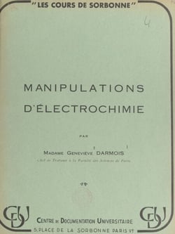 Manipulations d'électrochimie