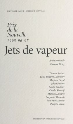 Jets de vapeur - Prix de la nouvelle, 1995-96-97