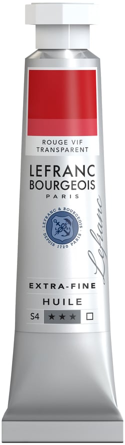 Peinture à l'huile extrafine - 20ml - rouge vif transparent