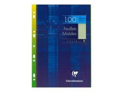 Feuilles simples A4 21 x 29.7 cm - 100 pages grands carreaux - Clairefontaine - 90 g/m² - Vert