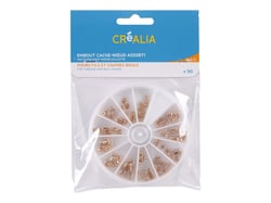 90 embouts cache nœud assortis - Or - Créalia