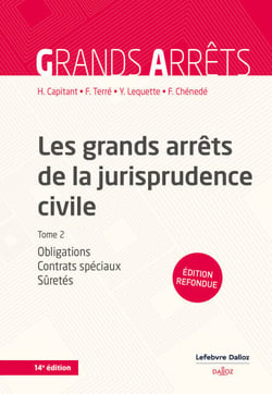 Les grands arrêts de la jurisprudence civile - Tome 2 Obligations, Contrats spéciaux, Sûretés