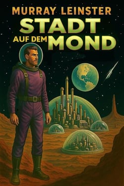Stadt auf dem Mond