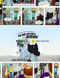 Captain Kuro From Mars And The Mad Doctor's Revenge Comic Strip Book - Captain Kuro From Mars Comic Strip Booklets English, #10
