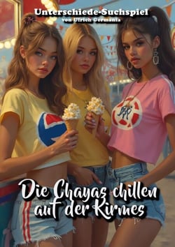 Die Chayas chillen auf der Kirmes - Finde die Unterschiede Suchspiel Bilderbuch für Erwachsene