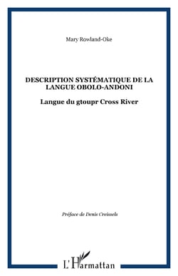 Description systématique de la langue obolo-andoni - Langue du gtoupr Cross River