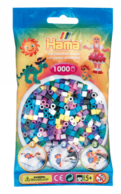Sachet 2000 Mini perles Hama - multicolores - 50100