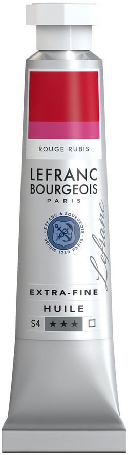 Peinture à l'huile Lefranc Bourgeois - Extra-fine - 20ml - Rouge rubis