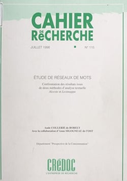 Étude de réseaux de mots - Confrontation des résultats issus de deux méthodes d'analyse textuelle, Alceste et Leximappe