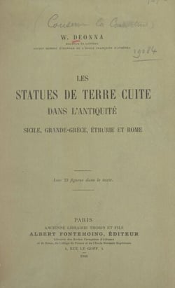 Les statues de terre cuite dans l'Antiquité - Sicile, Grande-Grèce, Étrurie et Rome
