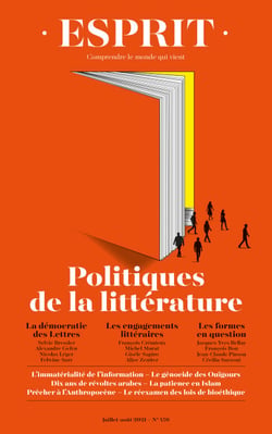 Esprit - Politiques de la littérature - Juillet-août 2021
