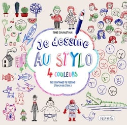 Je dessine au stylo 4 couleurs - Des centaines de dessins étape par étape !