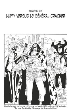 One Piece édition originale - Chapitre 837 - Luffy versus le général Cracker