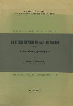 La région moyenne du Haut Rio Branco, Brésil - Étude géomorphologique