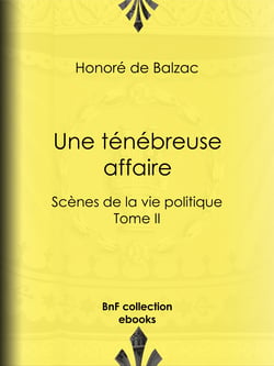 Une ténébreuse affaire - Scènes de la vie politique – Tome II