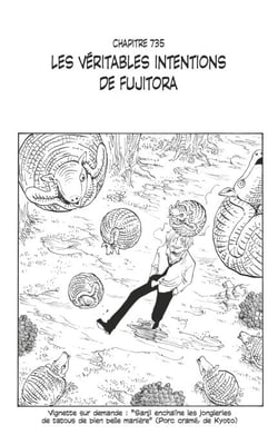 One Piece édition originale - Chapitre 735 - Les véritables intentions de Fujitora