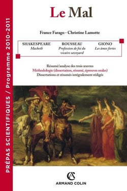 Le mal - Prépas scientifiques - Programme 2010-2011