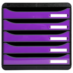 Big-box plus Classic à 5 tiroirs - Violet - Exacompta