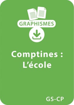 Graphismes et comptines GS/CP - L'école - Un lot de 7 fiches à télécharger