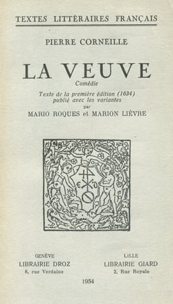 La Veuve ou le traître puni - comédie