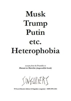 Musk, Trump, Putin, etc. Heterophobia - Artists &amp; Satires, #12