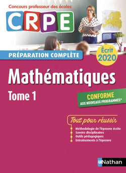 Mathématiques - Tome 1 - Ecrit 2020 - Préparation complète - CRPE - Format : ePub 3