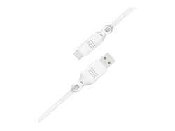 Câble USB A/USB C - Just Green - Blanc