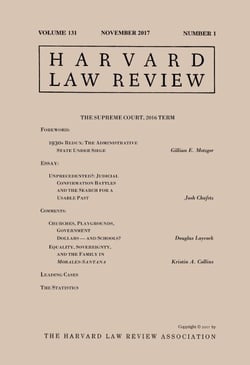 Harvard Law Review: Volume 131, Number 1 - November 2017