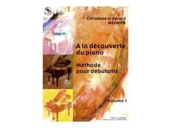 A la découverte du piano Vol.1 Méthode débutant + CD - Méthode Piano - débutant