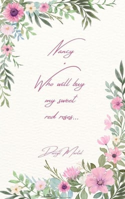 Nancy Who Will Buy My Sweet Red Roses