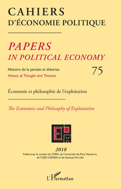 Cahiers d'économie politique 75 - Economie et philosophie de l'exploitation