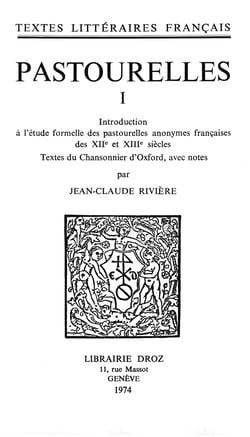 Pastourelles - Tome I