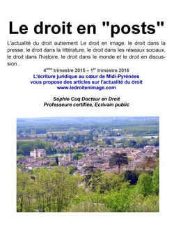 Le droit en posts - De l'automne 2015 au printemps 2016
