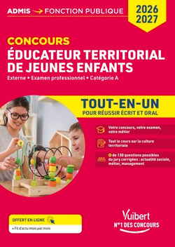 Concours Éducateur territorial de jeunes enfants - Tout-en-un - Catégorie A - Concours 2026-2027