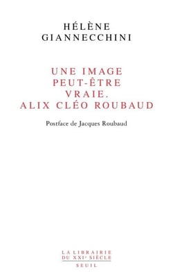 Une image peut-être vraie. Alix Cléo Roubaud. Postface de Jacques Roubaud - Postface de Jacques Roubaud