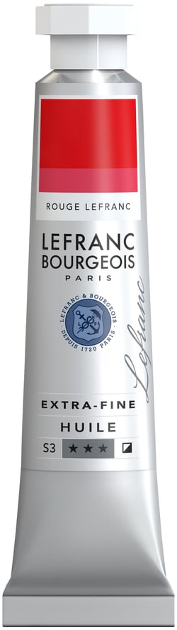 Peinture à l'huile extrafine - 20ml - rouge Lefranc