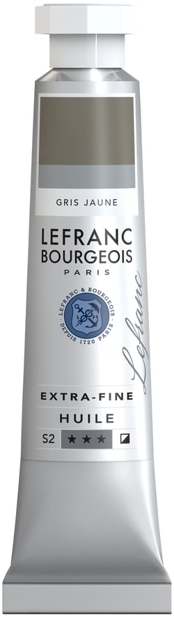 Peinture à l'huile Lefranc Bourgeois - Extra-fine - 20 ml - Gris jaune