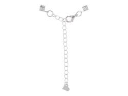 4 fermoirs mousqueton de 10 mm - Argent - Créalia