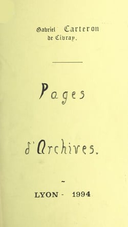 Pages d'archives